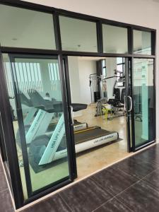 Fitness centrum a/nebo fitness zařízení v ubytování Pnd 아파트 702
