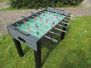 a table with a game of chess on the grass at Ferienhaus-mit-Terrasse-und-grossem-Garten in Marktgraitz