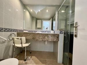 A bathroom at Las Palomas Beach