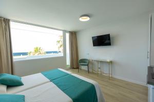 TV a/nebo společenská místnost v ubytování Hotel Flamero