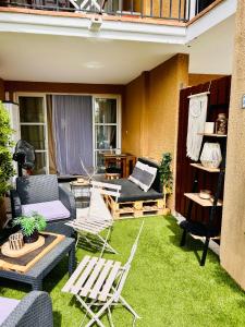 Predel za sedenje v nastanitvi CAP ESTEREL Appartement
