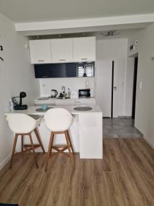Kuchyňa alebo kuchynka v ubytovaní Apartament w Koninie przy ul. Wiosny Ludów