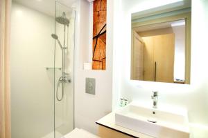 Koupelna v ubytování Hotel Orle