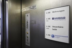 Certifikát, hodnocení, plakát nebo jiný dokument vystavený v ubytování Harbour Apartments