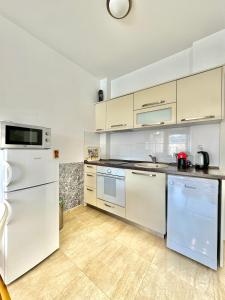 Nhà bếp/bếp nhỏ tại Ponta Nova One bedroom Apartment with Sea view