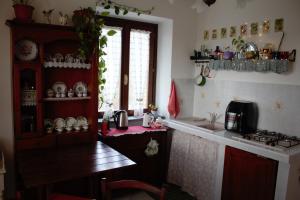 Kuchyň nebo kuchyňský kout v ubytování Agriturismo Il podere