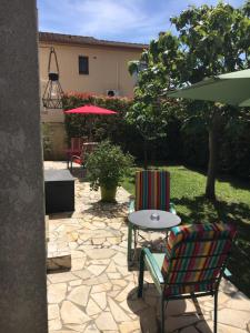 Zahrada ubytování Les villas du triangle - chambres d'hôtes