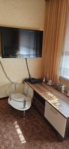 TV a/nebo společenská místnost v ubytování Gasthaus Elbe