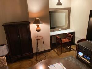 TV a/nebo společenská místnost v ubytování グッドホテル大阪 大人専用