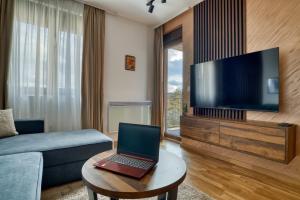 Μια τηλεόραση ή/και κέντρο ψυχαγωγίας στο Helm Apatment&Spa Zlatibor