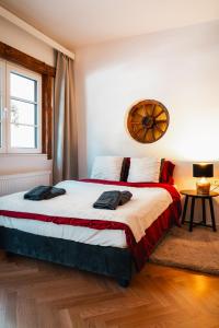 Ένα ή περισσότερα κρεβάτια σε δωμάτιο στο Hotel Sonnenalm Stuhleck
