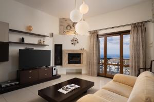 พื้นที่นั่งเล่นของ Central SeaView Heven Apartment in Fira Santorini