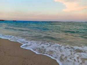 a view of the beach at sunset at Utopia Beach Club in Marsa Alam City