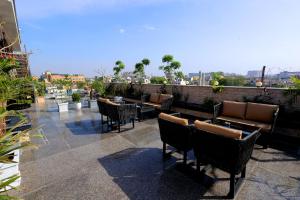Aman Homestay, A Boutique Hotel的阳台或露台