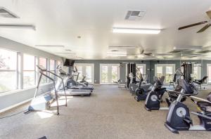 Phòng/tiện nghi tập thể dục tại Elegant Houston Hub MedCtr,NRG,Galleria,Museum District