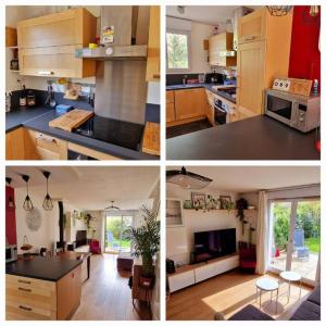 Køkken eller tekøkken på Maison cosy-Proche du golf national de Guyancourt et de Paris + 6 billeder