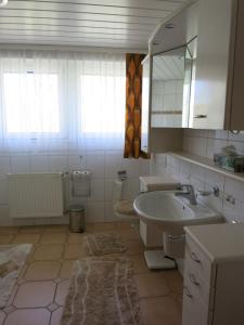 Ένα μπάνιο στο Ferienwohnung Am Teutohang +26 φωτογραφίες