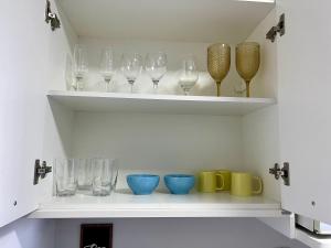 Køkken eller tekøkken på Studio Iguatemi Ribeirão Preto