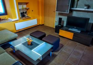 TV a/nebo společenská místnost v ubytování STUDIO APARTMAN MEMORY