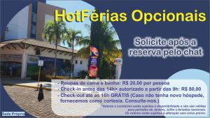 a flyer for a hotel in a resort at Náutico Flat Caldas Novas, próximo ao Náutico Praia Clube - HotFérias in Caldas Novas