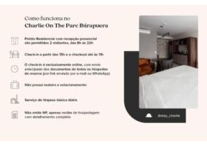 A bed or beds in a room at Charlie On The Parc Ibirapuera Hotel