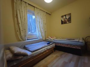 Postel nebo postele na pokoji v ubytování Penzion Přívoz