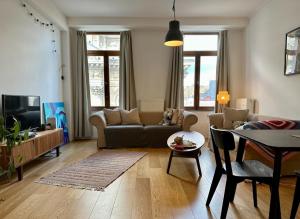 Un lugar para sentarse en Les Pieds a La Grande Place