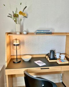 The Watershed Norwalk的咖啡和沏茶工具