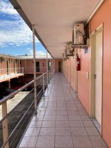 an empty corridor of a hospital building at Pousada Caliente in Maceió