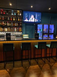 Lounge atau bar di Luzes Motel +19 gambar