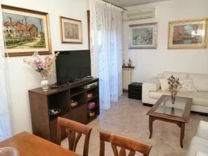 TV a/nebo společenská místnost v ubytování Lily Rose House