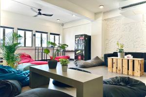 Zona de estar de Rucksack Inn Tyrwhitt Road