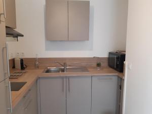 a kitchen with a sink and a counter top at KEROPAL in Lyon