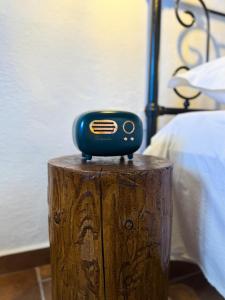 A bed or beds in a room at O Mylos