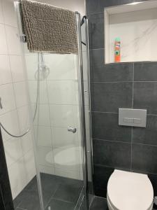 Koupelna v ubytování Apartment Aqualonnähe