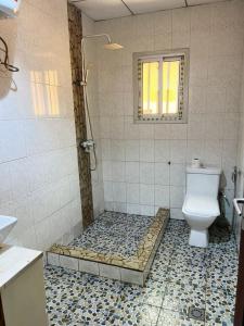 a bathroom with a shower and a toilet at DAC IMMOBILIER in Yaoundé