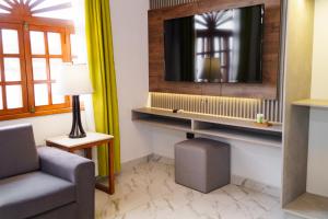 TV a/nebo společenská místnost v ubytování Hotel Santa Fe
