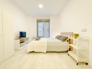 Posteľ alebo postele v izbe v ubytovaní Estudio en Malaga centro
