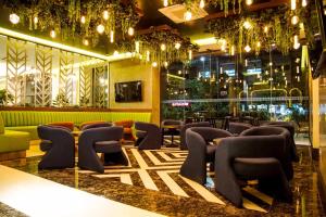 Χώρος καθιστικού στο Hotel Antré Chapultepec