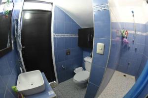 Koupelna v ubytování Casa La Tabasqueña