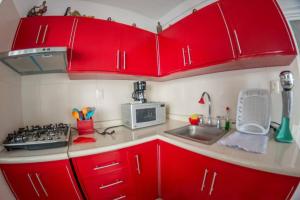 Kuchyň nebo kuchyňský kout v ubytování Casa La Tabasqueña