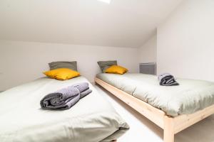 Ένα ή περισσότερα κρεβάτια σε δωμάτιο στο Appart Duplex centre ville gare 4 pers wifi