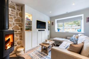 Μια τηλεόραση ή/και κέντρο ψυχαγωγίας στο Beachspoke Loft