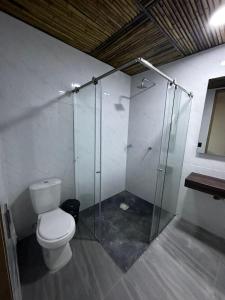 Et badeværelse på Kazandra Hotel luxury