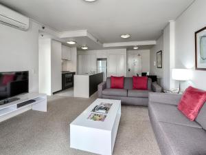 Posezení v ubytování SKD Suites