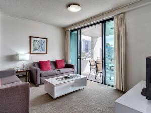 Posezení v ubytování SKD Suites