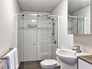 Koupelna v ubytování SKD Suites