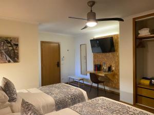 Uma cama ou camas num quarto em Casa Carvalhal - Adults Only