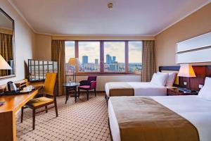 Grand Hotel Prague Towers - Czech Leading Hotels客房内的一张或多张床位