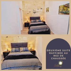 En eller flere senger på et rom på La Bulle Médocaine - JACUZZI- Tout confort